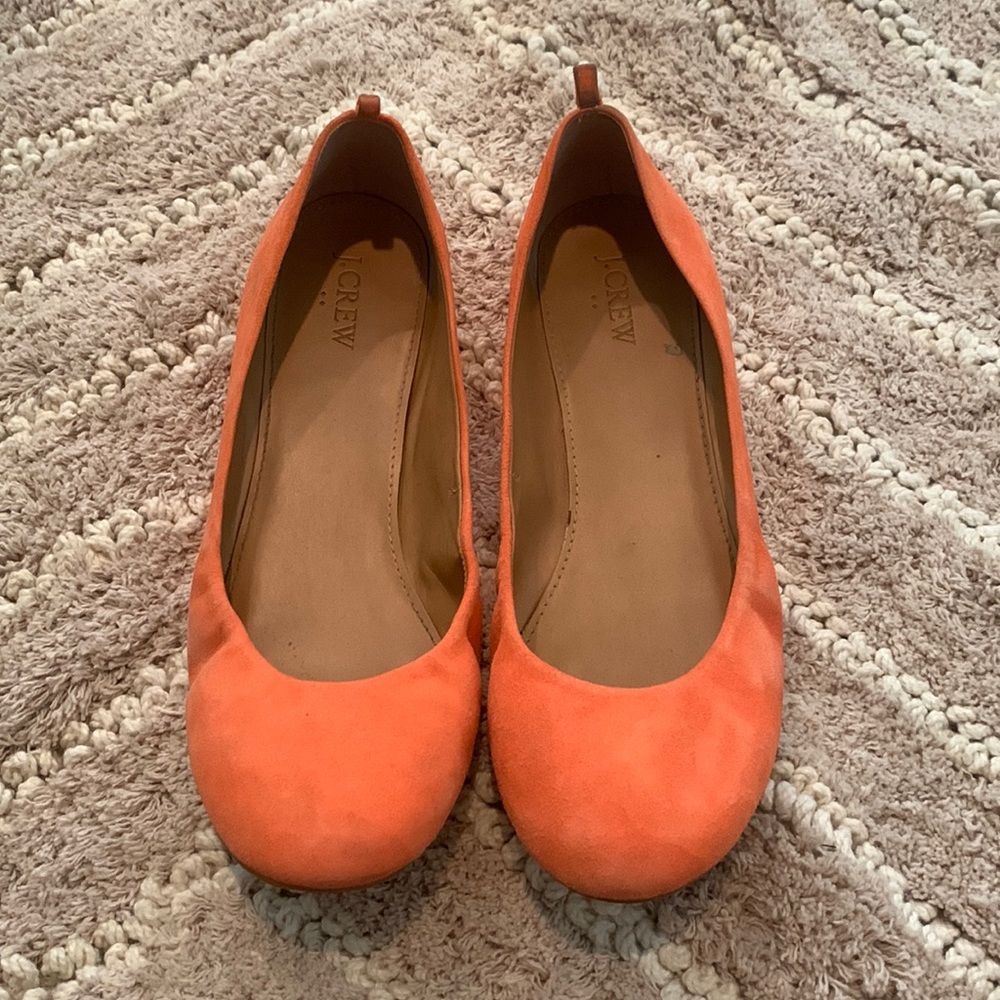 Jcrew Cece suede ballet flats size 9